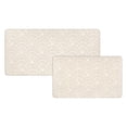 thumbnail image 1 of Apache Mills Cushion Comfort Sanibel Sea Shells in Papyrus Beige Kitchen Anti-Fatigue Mat, 18" x 30" & 20" x 41", 2 pack, 1 of 16