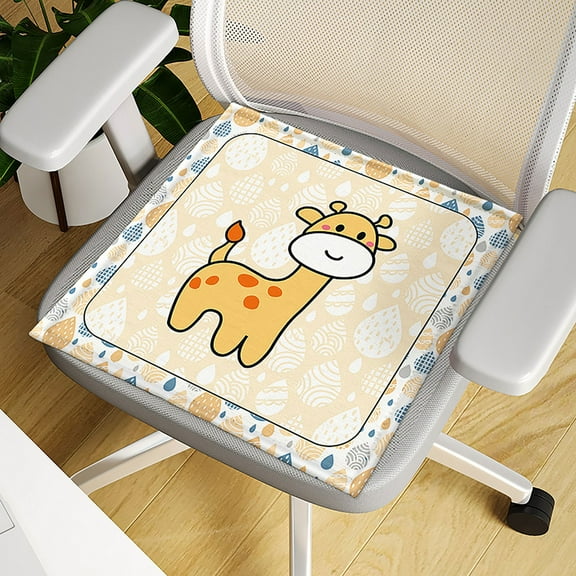 Cushion Cool Cushion Chair Cushion Office Sedentary Stool Cool Mat Fart Cushion Seat Cushion Summer Office Mat Chair Cushion Students Polyester Seat Cushion,A,Polyester