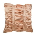 thumbnail image 1 of Cushion Cover, 22x22 inch (55x55 cm) Pillow Case, Beige Throw Pillow Covers, Textured Pintucks Solid Color Pillow Cover, Satin Square Pillow Covers, Modern Pillows Cover - Lush, 1 of 8