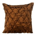 thumbnail image 1 of Cushion Cover, Brown 18x18 inch (45x45 cm) Diamond Shape Pintucks Decorative Pillow Covers, Solid Color Pillow Covers, Modern Decorative Pillow Covers - That Wood Be Lovely, 1 of 2