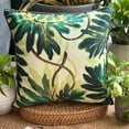 thumbnail image 1 of Cushion Cover For Chair, Cushion Cover, Decorative Pillow Covers 22x22 inch (55x55 cm) Green, Cotton Throw Pillow Covers, Handmade Pillow Covers, Modern Style - Tropical Girl, 1 of 10