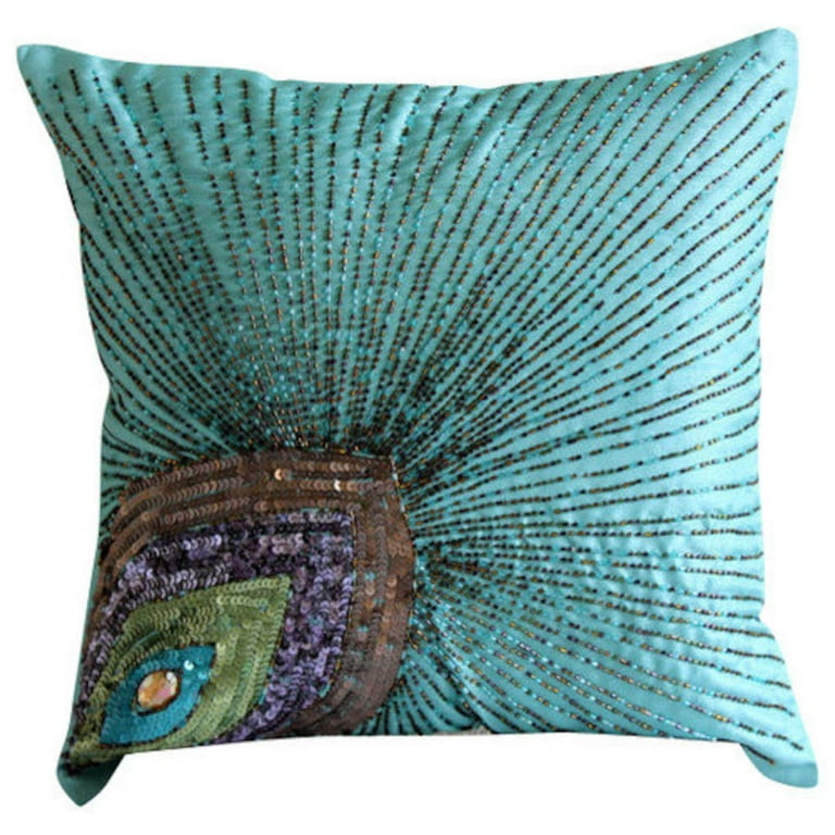 Aqua pillows for couch clearance