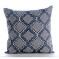 thumbnail image 1 of Cushion Cover Custom, Gray Euro Sham Covers 26x26 inch (65x65 cm), Linen Euro Pillowcases, Geometric, Contemporary European Pillow Shams - Quicksilver Ornate, 1 of 3