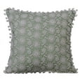 thumbnail image 1 of Cushion Cover Custom, Pillow Cover&nbsp;For Sofa, Pillow Cover 20x20 inch (50x50 cm) Green, Cotton Throw Pillow Cover, Handmade Pillow Cover, Contemporary, French Toile - Crochet Rose, 1 of 2