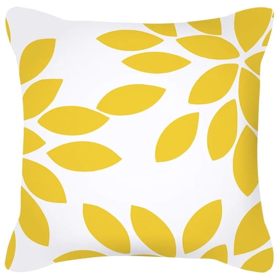 Cushion Cover Geometric Pattern Blue Gray Pillow Upholstered Sofa Home Decor