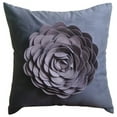 thumbnail image 1 of Cushion Cover, Purple Pillows Cover, Rose Flower Floral Theme Pillows Cover, 18x18 inch (45x45 cm) Decorative Pillow Covers, Square Faux Suede Pillows Covers Couch, Floral - Plum Rose, 1 of 4
