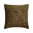 thumbnail image 1 of Cushion Cover Sofa, Brown 22"x22" (55x55 cm) Pillow Covers, Linen Sequins & Embroidery Throw Pillows For Sofa, Abstract Pattern Modern Style - Brown Dazzled, 1 of 3
