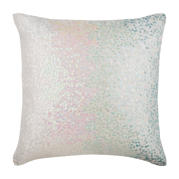 Cushion Cover For Sofa, Couch Pillow Cases, Pillow Covers 14x14 inch (35x35 cm) Blue, Silk Throw Pillow Covers, Handmade Pillow Covers, Modern Style, Ombre - Frozen Sparkles