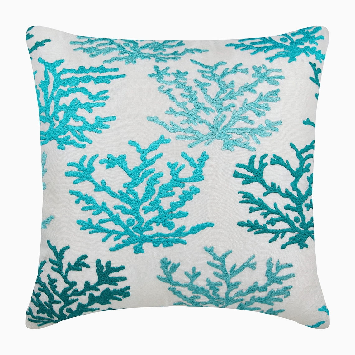 Cushion Cover Sofa, Toss Pillow Covers, Decorative Pillow Covers 14x14 inch (35x35 cm) Blue, Cotton Throw Pillow Covers, Handmade Pillow Covers, Beach, Sea Creatures - Caribbean Coast