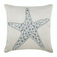 thumbnail image 1 of Cushion Cover, Toss Pillow Covers, Decorative Pillow Covers 14x14 inch (35x35 cm) Ivory, Cotton Throw Pillow Covers, Handmade Pillow Covers, Beach, Sea Creatures - Starfish Crystals, 1 of 5