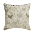 thumbnail image 1 of Cushion Covers For Chairs, Decorative Ivory 24"x24" (60x60 cm) Throw Pillow Cases, Jacquard Foil Beaded Throw Pillows For Sofa, Abstract Pattern Modern Style - Foiled Ganache, 1 of 3