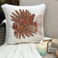 thumbnail image 1 of Cushion Covers For Chairs, Decorative Orange 20"x20" (50x50 cm) Pillow Covers, Linen Beaded Fish Throw Pillow Covers, Sea Creatures Pattern Beach Style Style - Koi Carp, 1 of 11