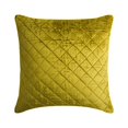 thumbnail image 1 of Cushion Covers, Decorative Green 22"x22" (55x55 cm) Throw Pillow Cover&nbsp;For Sofa, Velvet Quilted Pillowcase&nbsp;With Zipper, Solid Color Pattern Modern Style - Lemongrass Soul, 1 of 2