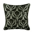thumbnail image 1 of Cushion Covers, Decorative Pillow Cover, 16x16 inch (40x40 cm) Burnout Velvet Pillowcase, Square Black & Grey Throw Pillows Cover, Couch Cushion Cover, Damask - Victorian Black, 1 of 3