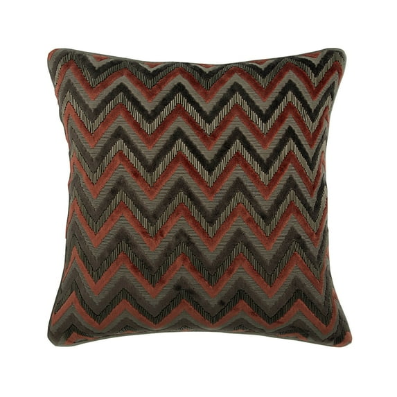 Cushion Covers For Chairs, Grey Euro Size Pillow Shams, 24x24 inch (60x60 cm) Velvet Euro Pillow Covers, Pillow Covers with Chevron Patterned, Modern Style Pillow - Dress Chevron