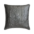 thumbnail image 1 of Cushion Covers, Grey 18"x18" (45x45 cm) Throw Pillow Covers, Linen Silver Rings Throw Pillows For Couch, Dotted Pattern Modern Style - Rings And Things, 1 of 3