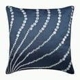 thumbnail image 1 of Cushion Covers, Pillow Cover 22x22 Blue, Handmade 22x22 inch (55x55 cm) Pillow Cover, Slate Blue Pillow Cover, Mother Of Pearls Pillow Cover, Art Silk Square Throw Pillow - Blue Moon, 1 of 3