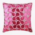 thumbnail image 1 of Cushion Covers, Throw Pillows For Couch, Pillow Covers 18x18 inch (45x45 cm) Pink, Faux Leather Throw Pillow Covers, Handmade Pillow Covers, Modern, Abstract - Techno Boogie, 1 of 3