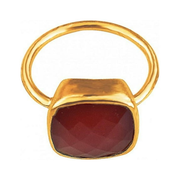 Cushion Cut Carnelian