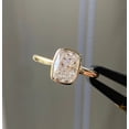 thumbnail image 1 of Cushion Cut Moissanite Engagement Ring Solitaire Gold Plated Bridal Ring Anniversary Gift Rings Bezel Set Promise Ring For Women, 1 of 5