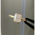 thumbnail image 1 of Cushion Cut Moissanite Engagement Ring Solitaire Gold Plated Bridal Ring Anniversary Gift Rings Bezel Set Promise Ring For Women, 1 of 5