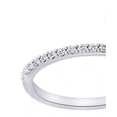 thumbnail image 1 of AFFY Cushion Cut Simulated Moissanite With Natural Diamond Engagement Ring In 14K Solid White Gold , Size-7, 1 of 1