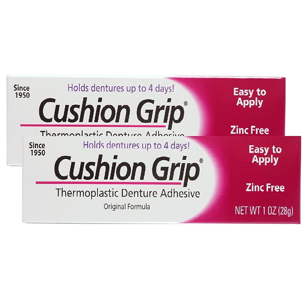 Cushion Grip Soft Pliable Thermoplastic For Refitting Dentures 1 oz (2