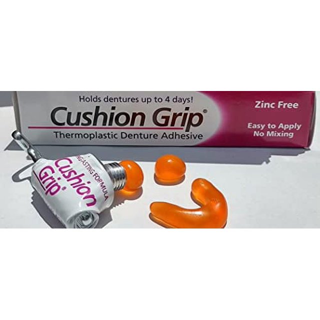Cushion Grip Thermoplastic Denture Adhesive, 1 oz (Pack of 3) Make Your