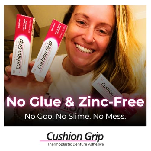 Cushion Grip Thermoplastic Denture Adhesive for Refitting and