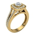 thumbnail image 1 of Cushion Halo Split Shank Diamond Engagement Ring 14K Gold 1.10 CT TW (G,VS2), 1 of 5