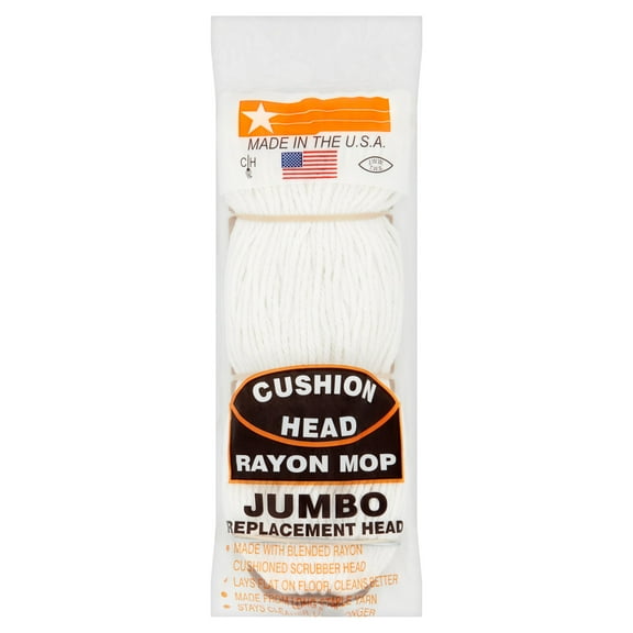 Cushion Head Jumbo Rayon Mop Replacement Head