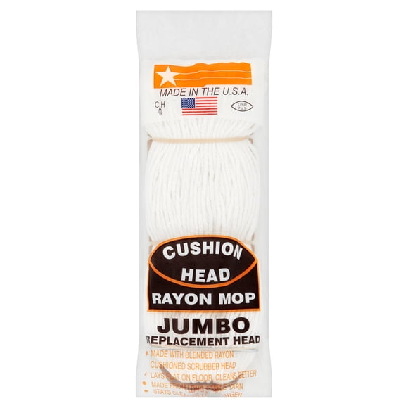 Cushion Head Jumbo Rayon Mop Replacement Head