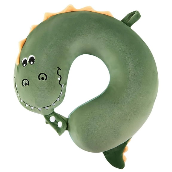 Cushion,Kids Travel Pillow For Airplane Road Trip Car Seat Neck Chin Supporting Stop Head From Falling Forward Memory Foam Insert And Cute Animal Plush Cover Gift For Boys