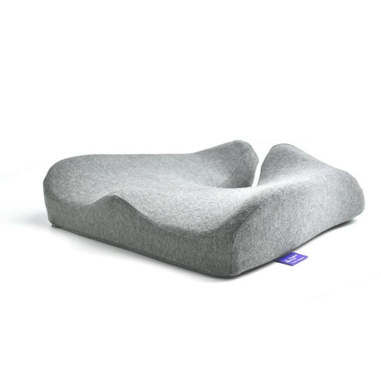  Cushion Lab Patented Pressure Relief Seat Cushion for Long  Sitting Hours on Office/Home Chair, Car, Wheelchair - Extra-Dense Memory  Foam for Hip, Tailbone, Coccyx, Sciatica - Light Grey : Office Products