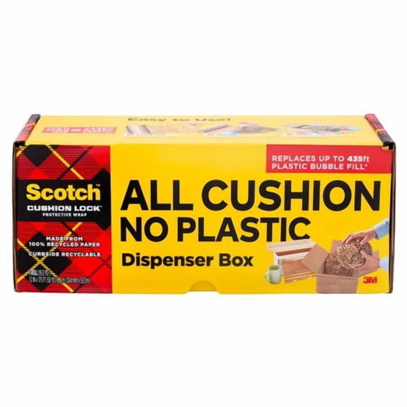 Cushion Lock Protective Wrap, 12" x 150 ft, Brown | Bundle of 2
