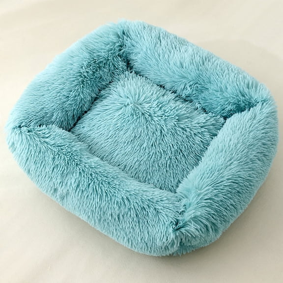 Cushion,Plush Dog Bed Calming Dog Cat Bed Soft And Fluffy Cuddler Pet Cushion Warming Puppy Beds Machine Washable