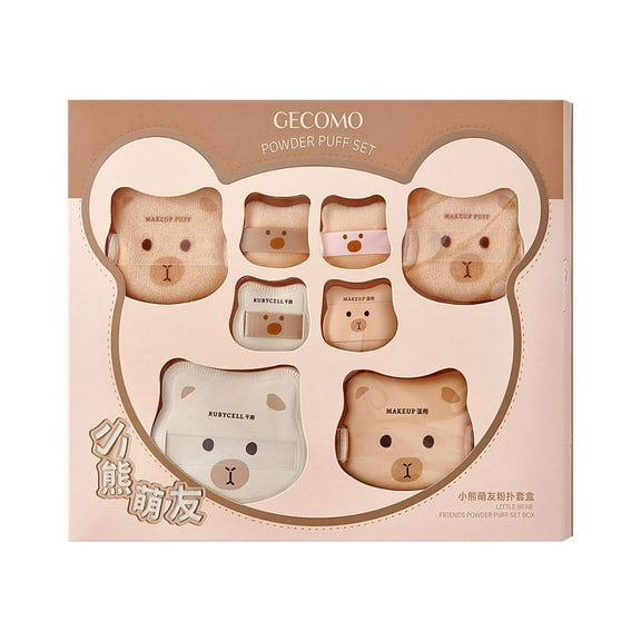 Cushion Puff Set, with a soft and bouncy cushion, base makeup, gift se