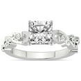 thumbnail image 1 of Cushion Shape 2 Carat IGI Certified Lab Grown Diamond Ring | 14K White Gold |Catrina Cutwork Lab Diamond Engagement Ring | FG-VS1-VS2 Quality Friendly Diamonds, 1 of 5
