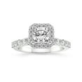 thumbnail image 1 of Cushion Shape 4 Carat IGI Certified Lab Grown Diamond Ring | 14K White Gold | Vionna Round Halo Lab Diamond Engagement Ring | FG-VS1-VS2 Quality Friendly Diamonds, 1 of 5