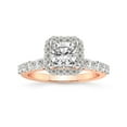 thumbnail image 1 of Cushion Shape 5 Carat IGI Certified Lab Grown Diamond Ring | 14K Rose Gold | Vionna Round Halo Lab Diamond Engagement Ring | FG-VS1-VS2 Quality Friendly Diamonds, 1 of 5