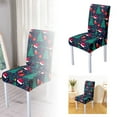 Cushion Slipcovers Christmas Dining Room Printed Chair Cover Stretch