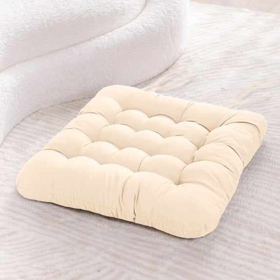 Solid Color Soft Chair Cushion - Comfortable Polyester Fiber Design for Home Dining and Outdoor Use for Solid Wood Chairs 40x40cm Cushion for Enhanced Support and Style