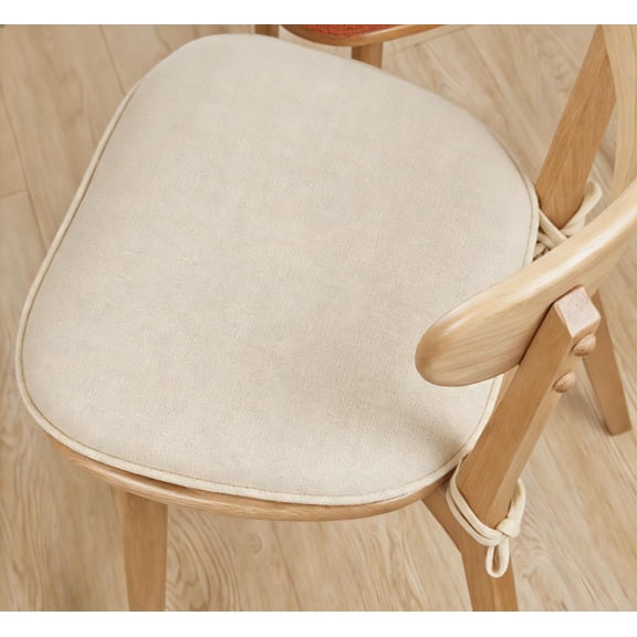 Cushion Solutions for U Shaped Dining Chairs – Soft Non Kitchen Chair Cushions with Ties Colorful Pad for Dining Room Seats 1pc