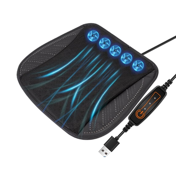 Cushion,Ventilated Seat Cushion With USB Port Breathable Pad For Summer Suitable For All Car Seats Home