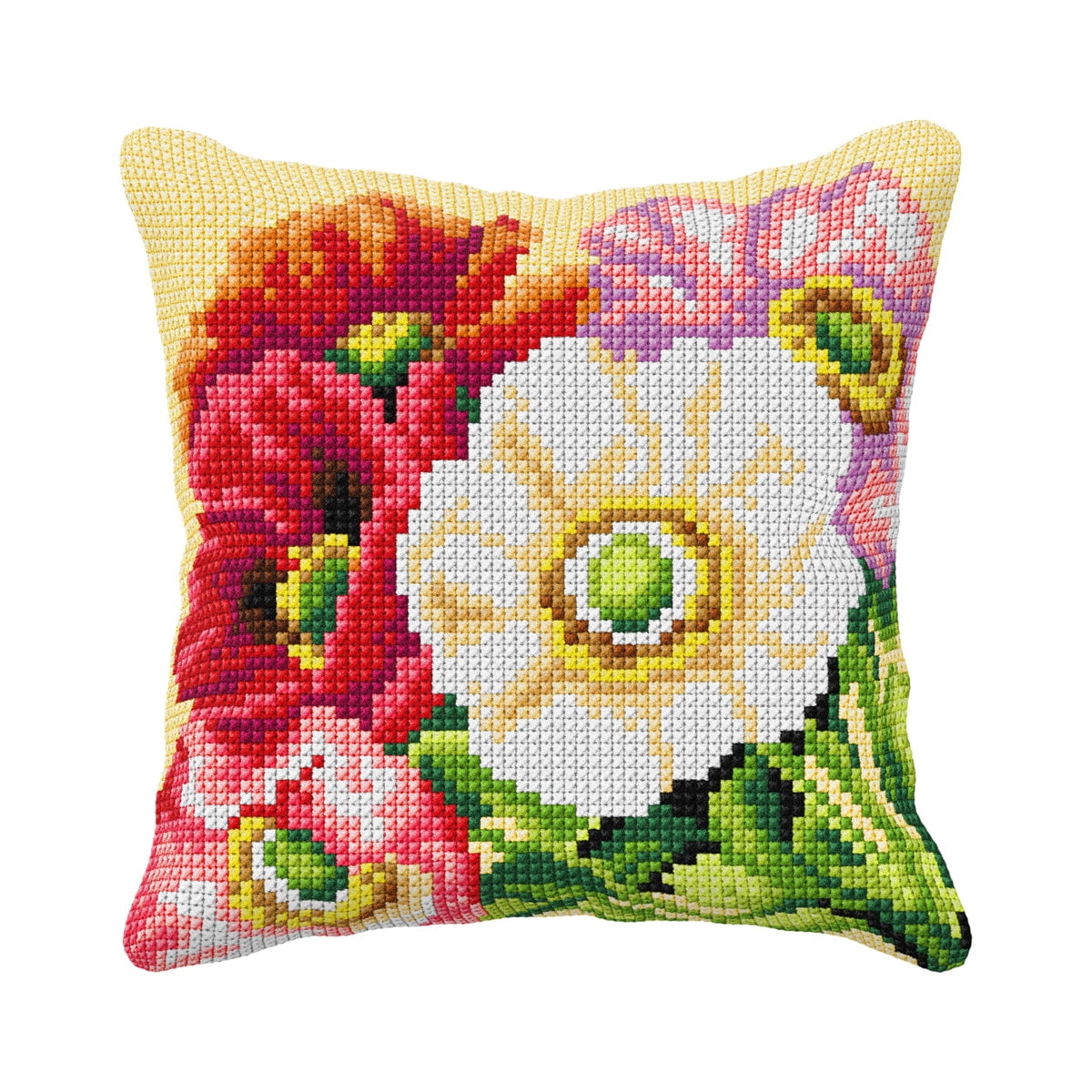 Cushion cross stitch kit "Poppies" 99085