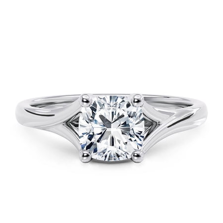 Cushion cut Engagement Ring 2 Carat Cushion Cut Moissanite Promise Ring 925 Sterling Silver