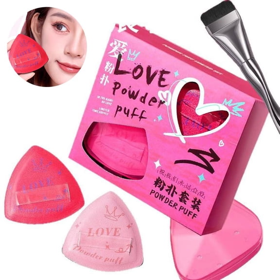 Cushion puff set for Wet and Dry Makeup Application
