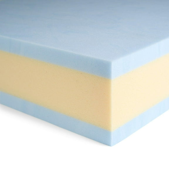 CushionCraft Comfort Premium+ Cushion Foam - Reversible - Firm - 5" x 24" x 72" - 1 Pack