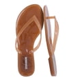 thumbnail image 1 of Cushionaire Aqua Jelly Flip Flops for Women, 1 of 18
