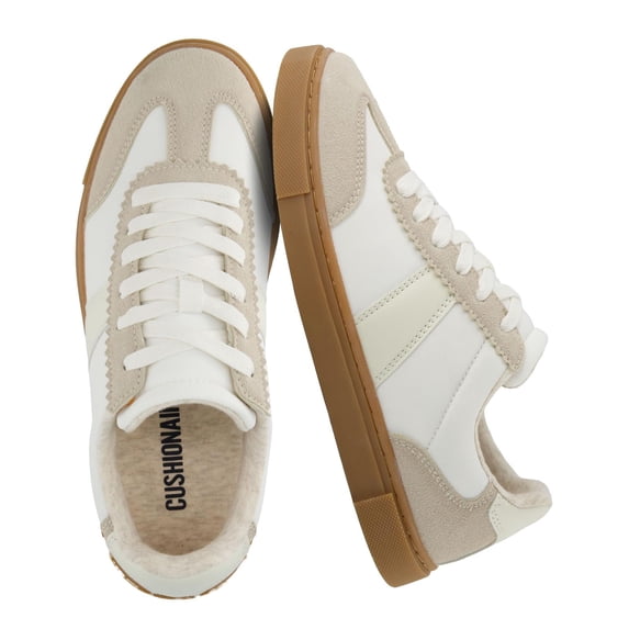 Cushionaire Balance Lace Up Women's Sneakers - Casual Tennis Shoes for Women with Memory Foam and Slip Resistant Outsole
